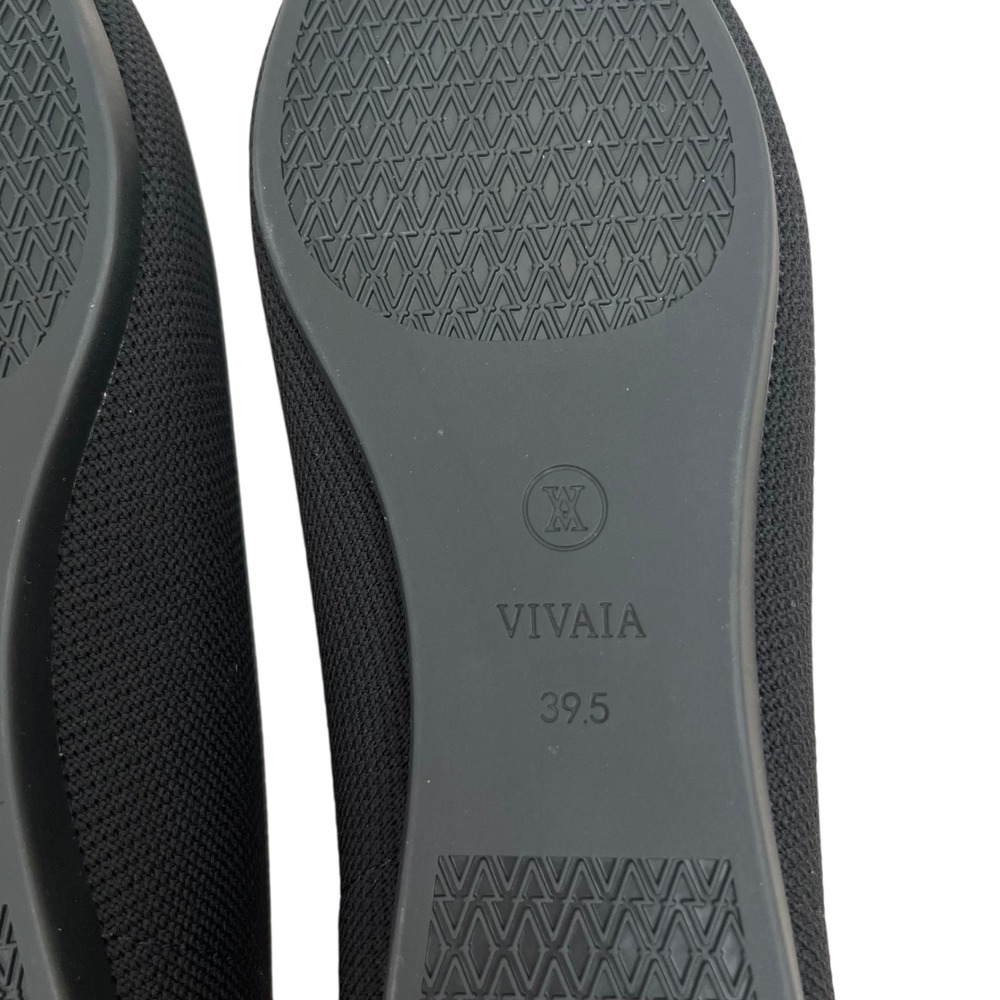 Vivaia Aria 5 Pointed Toe Ballet Flats in Black SZ EU 39.5 US 8.5 Minimalist - Picture 8 of 9